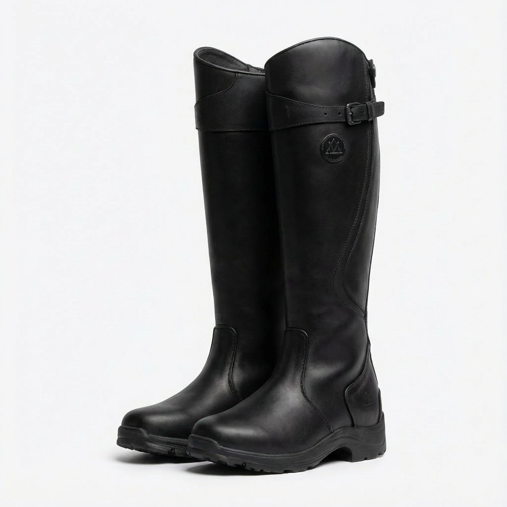 Ava | Women Boots With Wrap Strap | Knee High