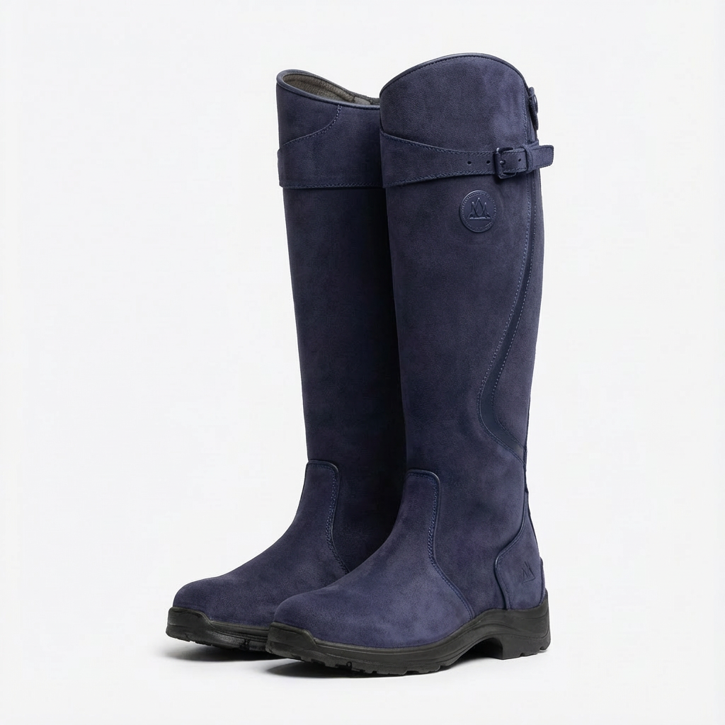 Ava | Women Boots With Wrap Strap | Knee High