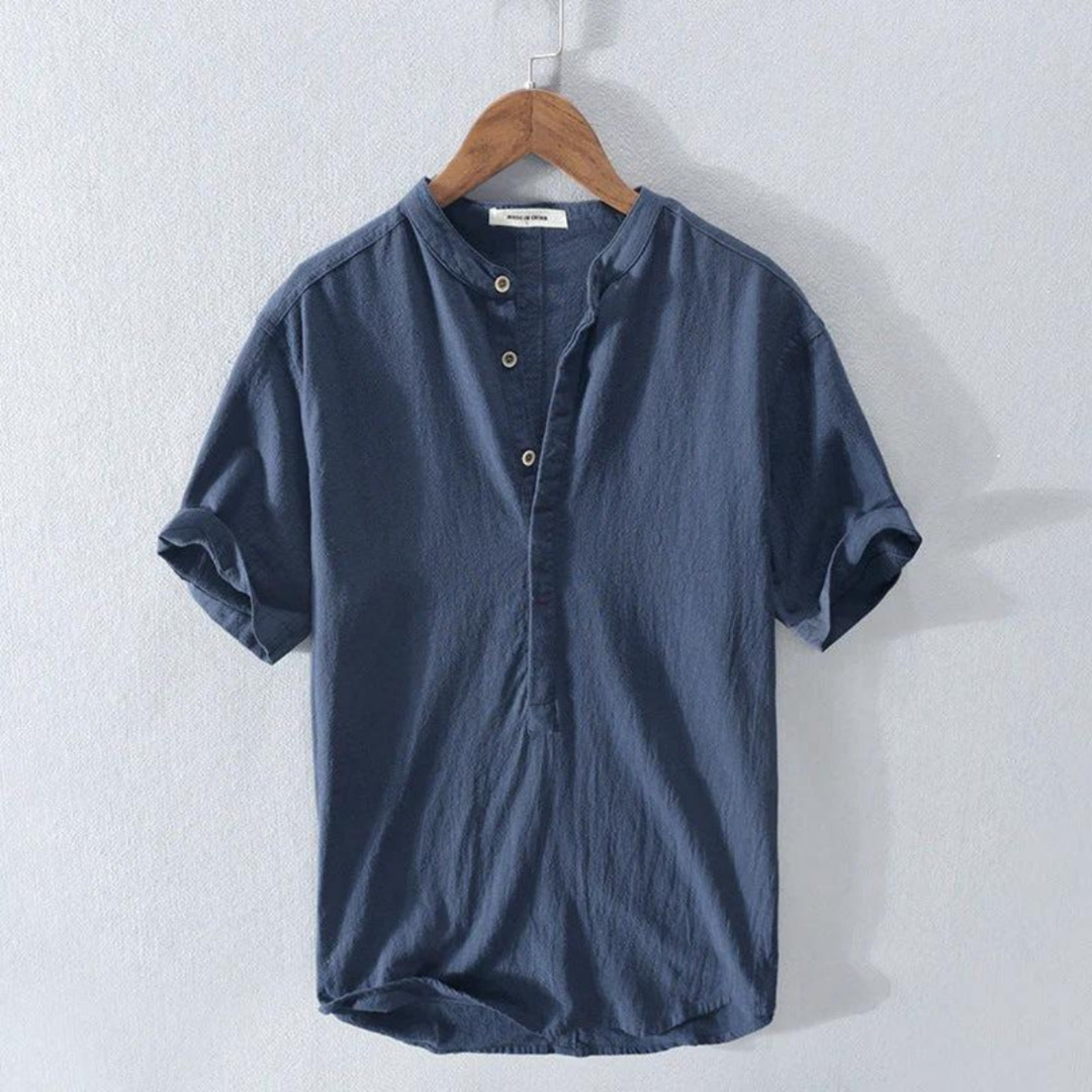Bastian | Men's Short Sleeve Popover Shirt