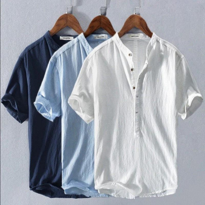 Bastian | Men's Short Sleeve Popover Shirt