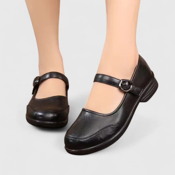 Beatrix | Women's Leather Cushioned Mary Jane Shoes