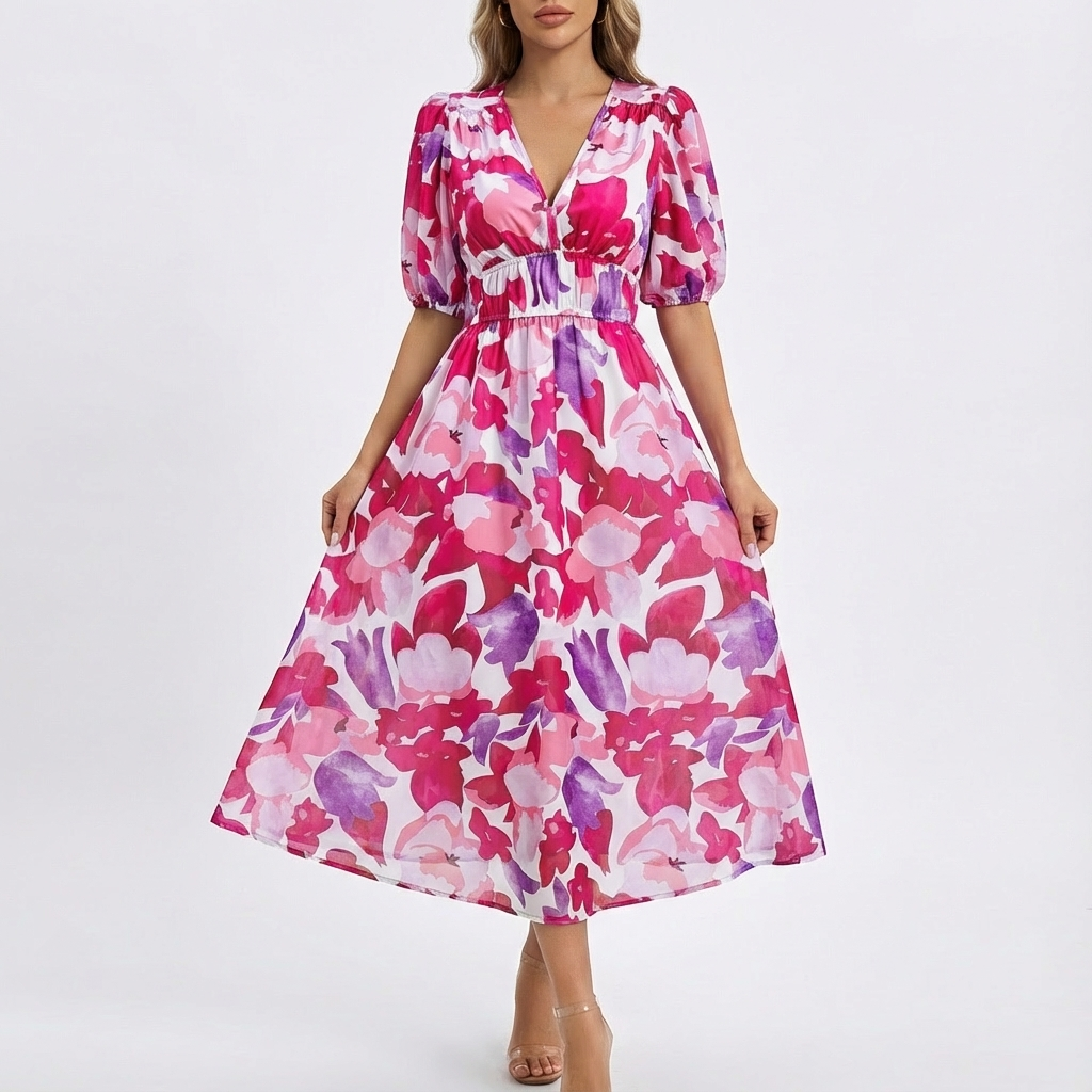 Blythe | Women Dress With Floral Print | Midi