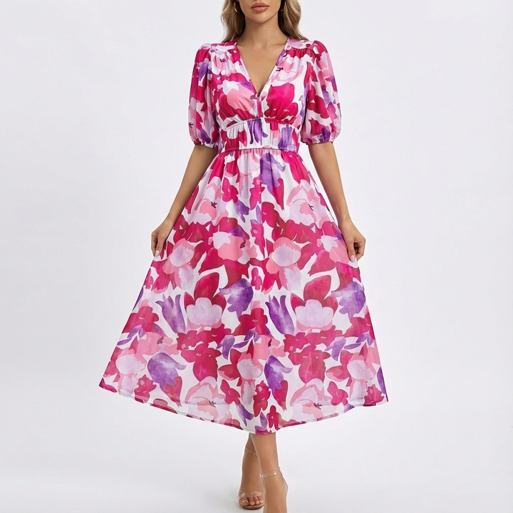Blythe | Women Dress With Floral Print | Midi