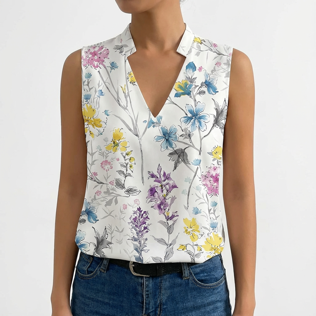 Brielle | Women Blouse With Wrap Front | Vest