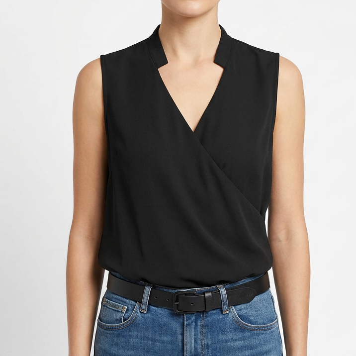Brielle | Women Blouse With Wrap Front | Vest