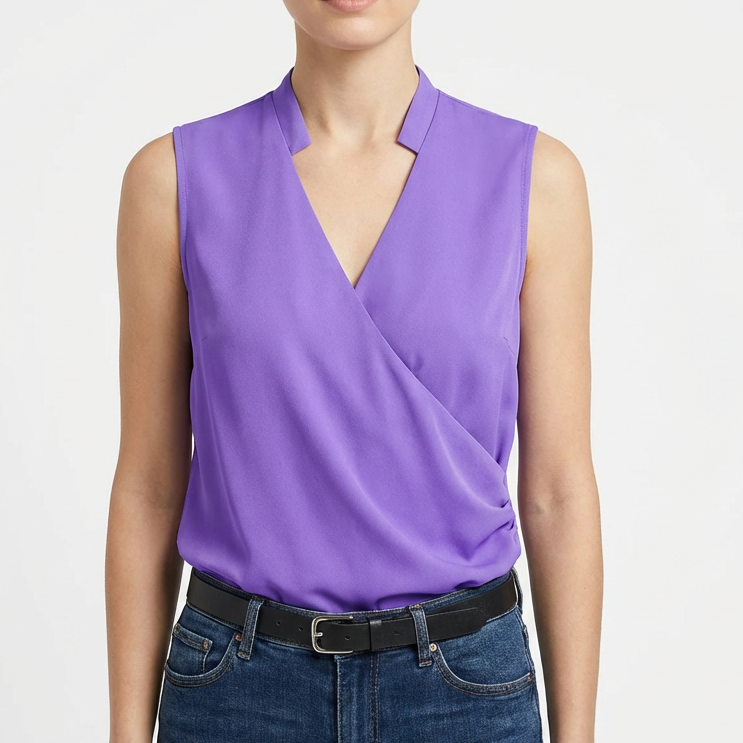 Brielle | Women Blouse With Wrap Front | Vest