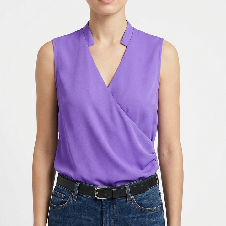 Brielle | Women Blouse With Wrap Front | Vest