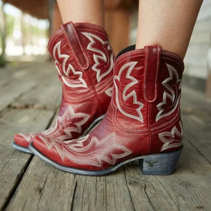 Brynn | Women's Leather Short Cowgirl Boots