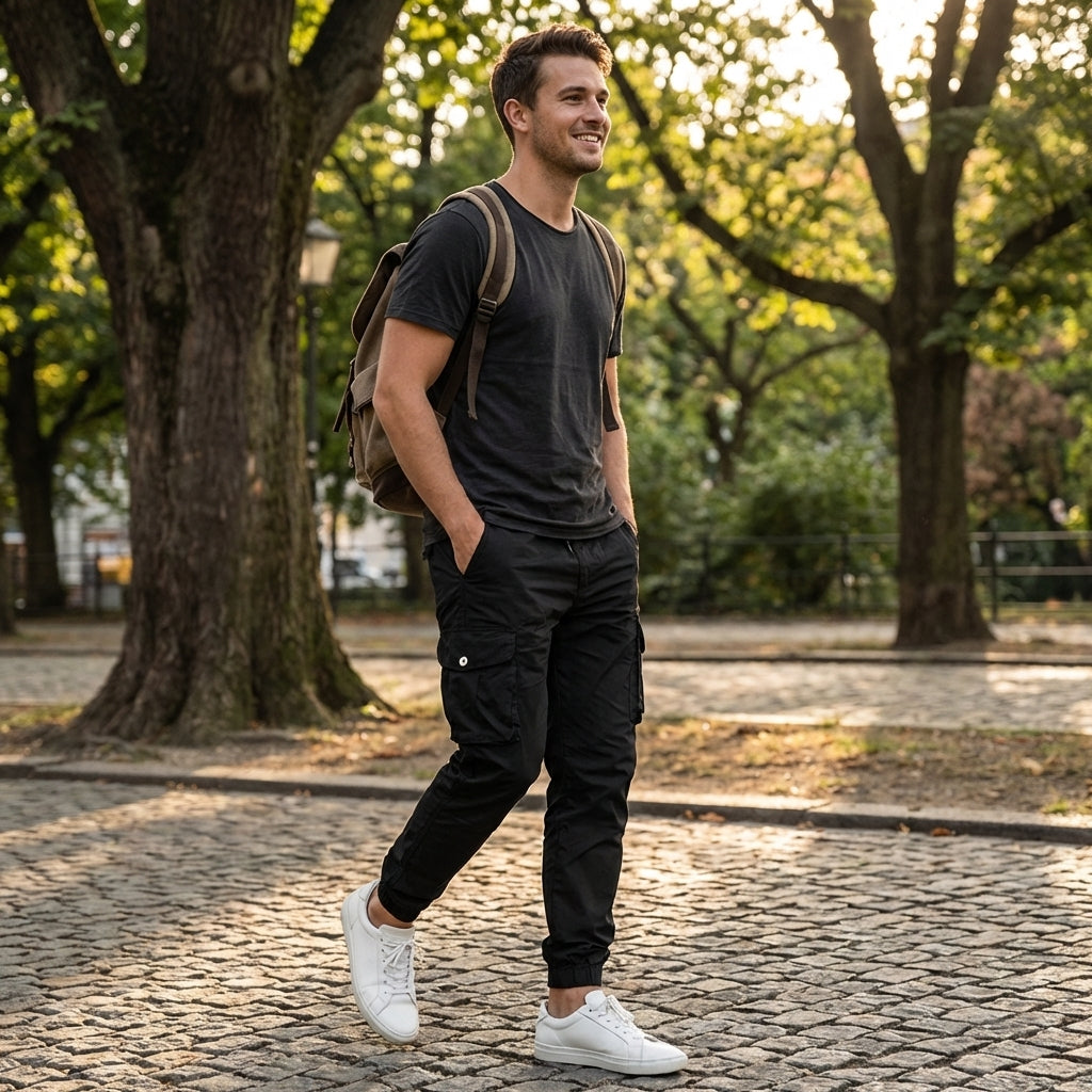 Caius | Men's Lightweight Cargo Jogger Trousers