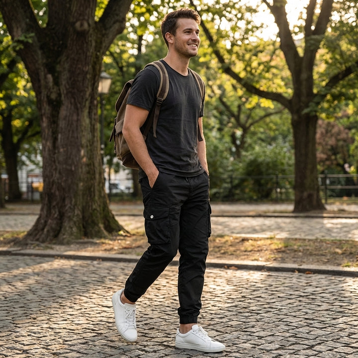 Caius | Men's Lightweight Cargo Jogger Trousers
