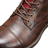 Caleb | Men Brown Boots With Lace Up Front | Ankle