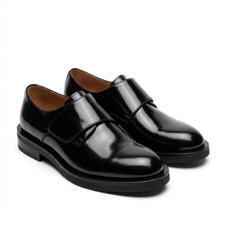Callum | Men's Black Patent Leather Slip-On Loafers