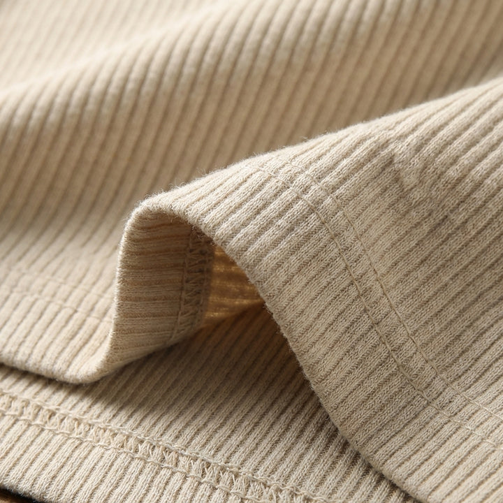 Callum | Men's Cotton-Blend Knit Henley Long Sleeve Top