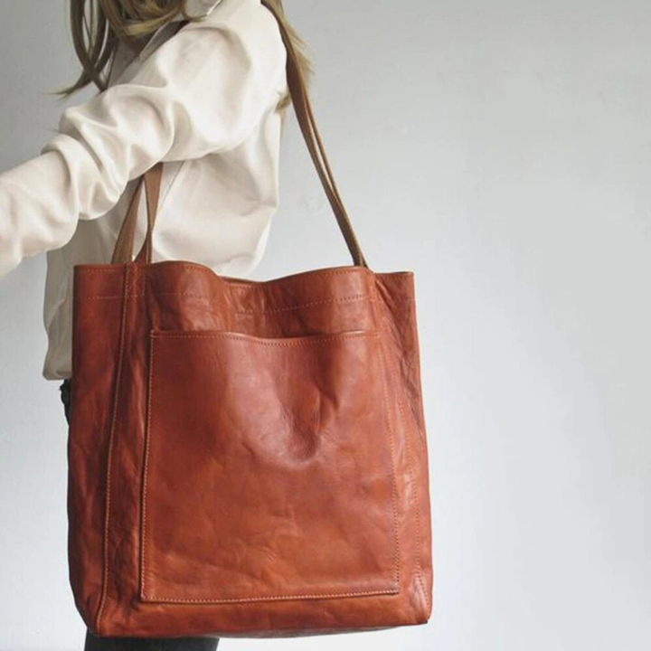 Callum | Women's Leather Large Shoulder Tote Bag