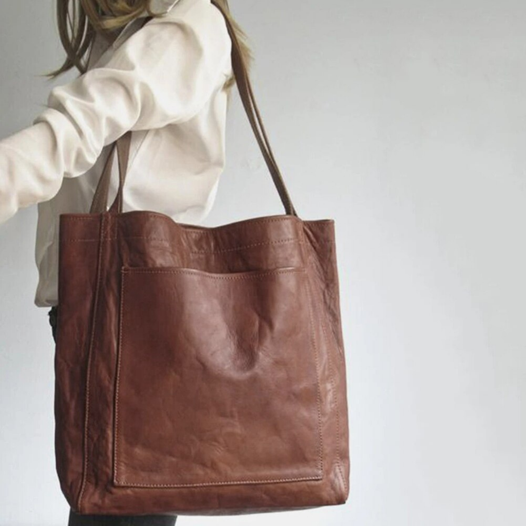Callum | Women's Leather Large Shoulder Tote Bag
