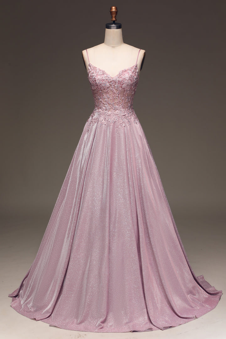 Celeste | Women's Chiffon Lace Appliqué A-Line Wedding Guest Dress