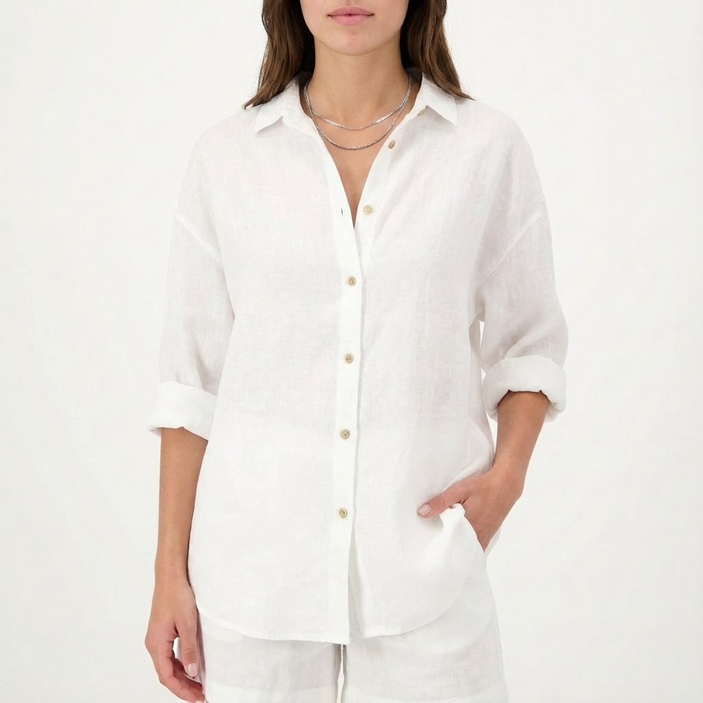 Danica | Women Shirt With Button Front | Long Sleeve