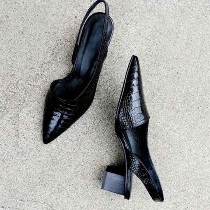 Demi | Women's Pointed Toe Slingback Block Heels