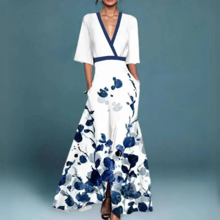 Elodie | Women's Breathable V-Neck Maxi Dress