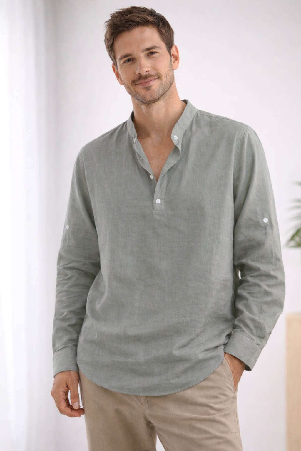 Florian | Men's Casual Popover Shirt