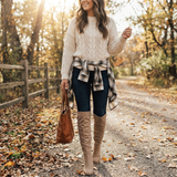 Freya | Women Boots With Block Heel | Knee High