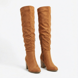 Freya | Women Boots With Block Heel | Knee High