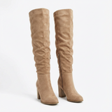 Freya | Women Boots With Block Heel | Knee High