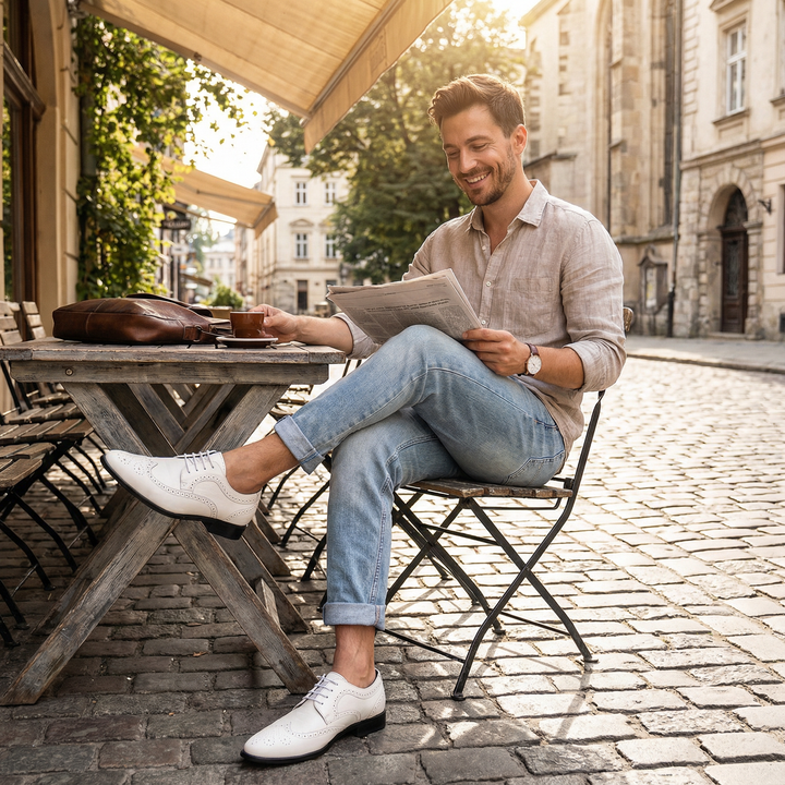 George | Men's Oxford Shoes With Brogue Detail And Wingtip Design | Classic