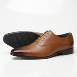 George | Men's Oxford Shoes With Cap Toe And Burnished Finish | Distinguished