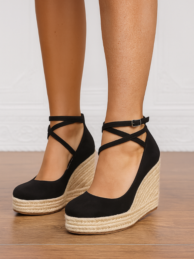 Isadora | Women's Lace-Up Wedge Sandals
