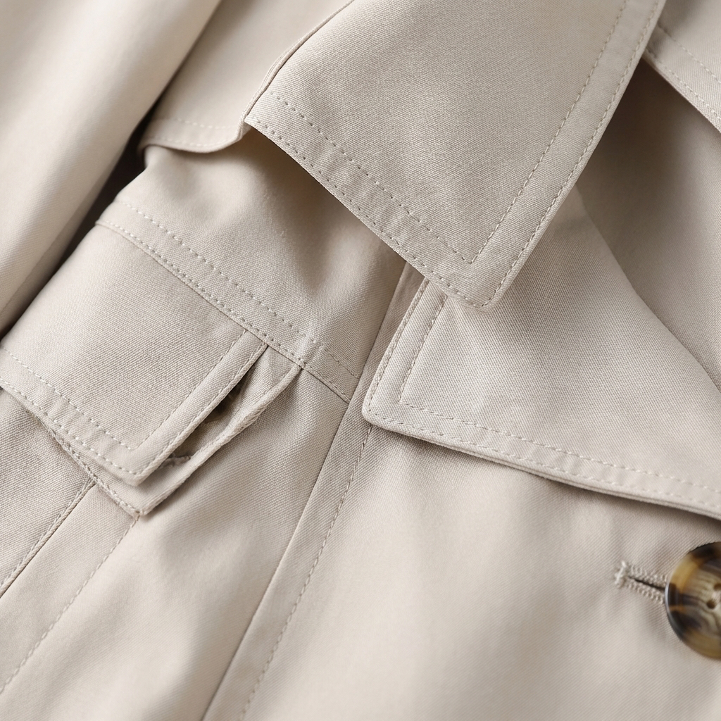Jolene | Women's Breathable Button-Front Trench Coat