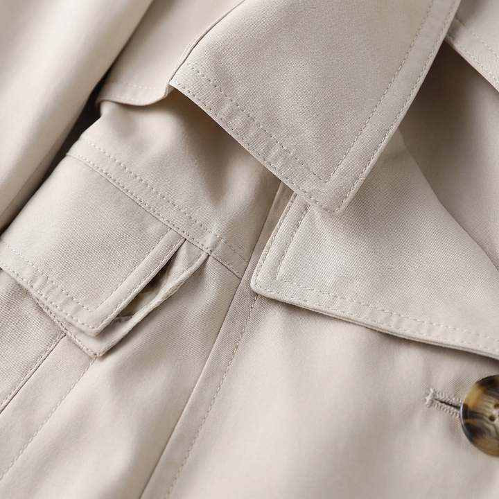 Jolene | Women's Breathable Button-Front Trench Coat