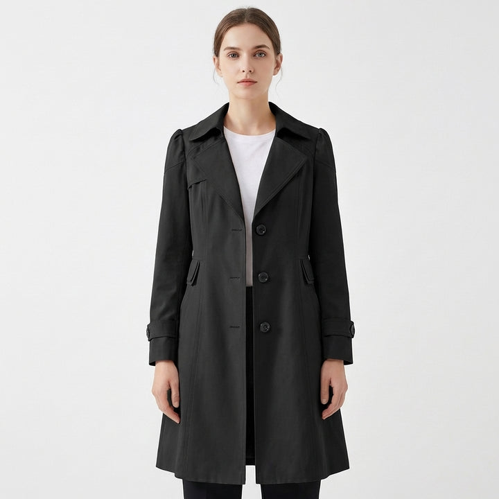Jolene | Women's Breathable Button-Front Trench Coat