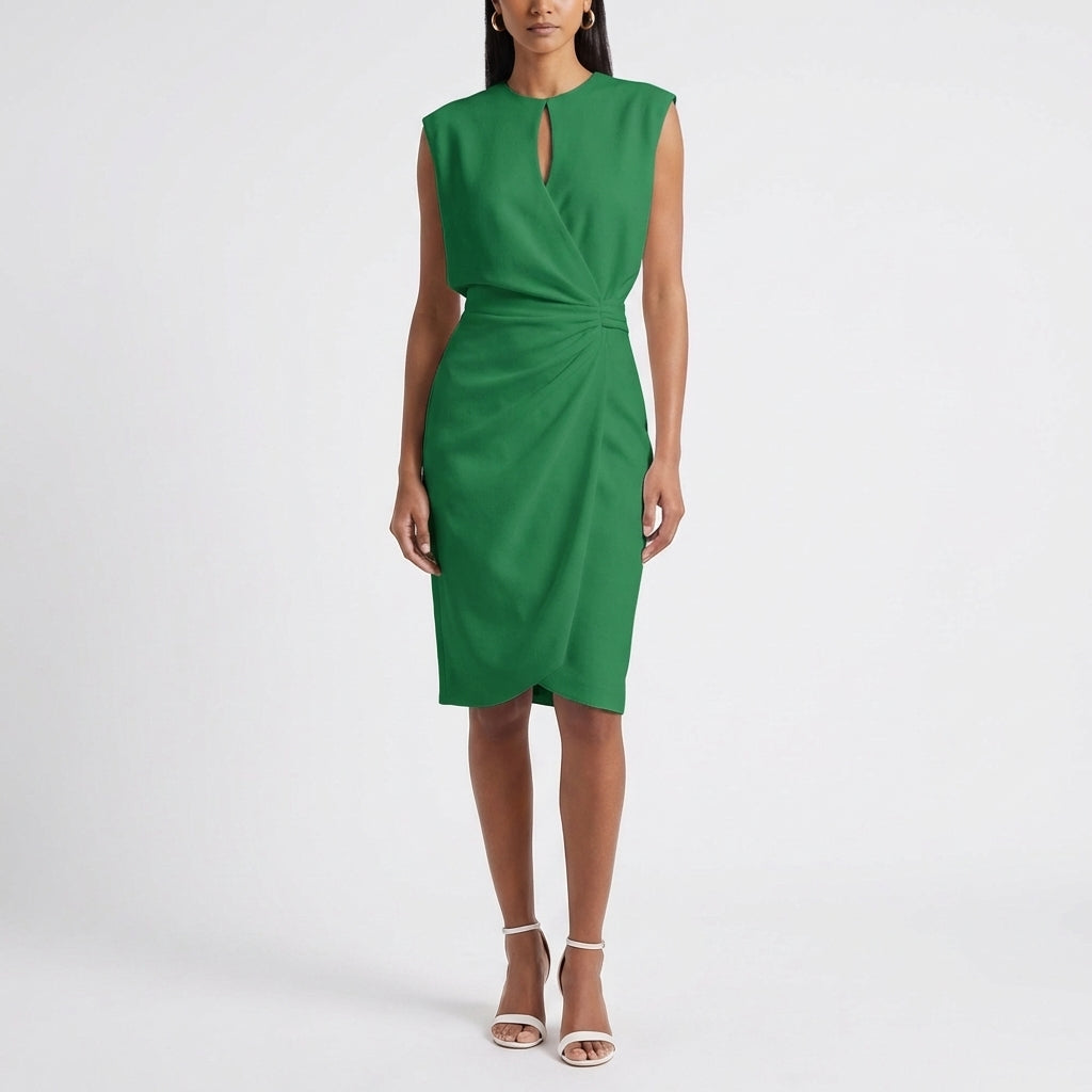 Jolene | Women's Breathable Sleeveless Keyhole Midi Dress