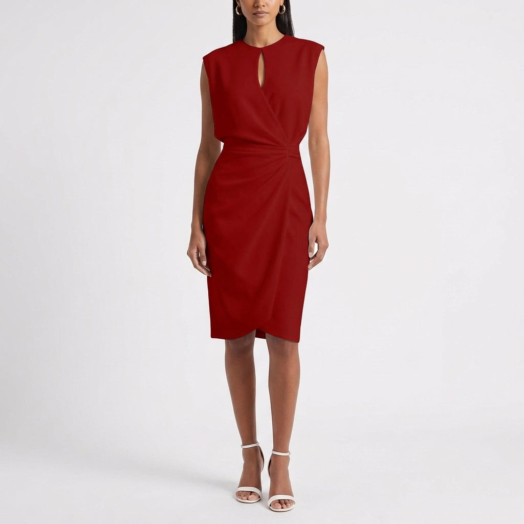 Jolene | Women's Breathable Sleeveless Keyhole Midi Dress