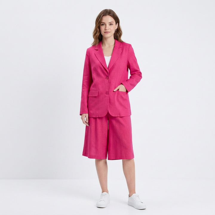 Jolene | Women's Linen Blazer & Shorts Co-ord Set