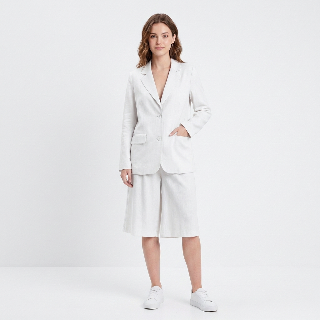 Jolene | Women's Linen Blazer & Shorts Co-ord Set