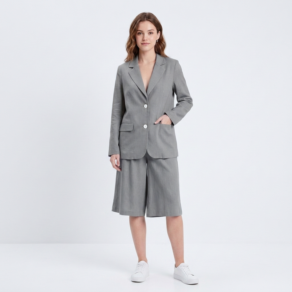 Jolene | Women's Linen Blazer & Shorts Co-ord Set