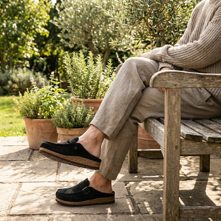 Jolene | Women's Suede Buckle Flat Loafers