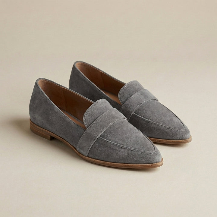 Jolene | Women's Suede Pointed Toe Flat Loafers