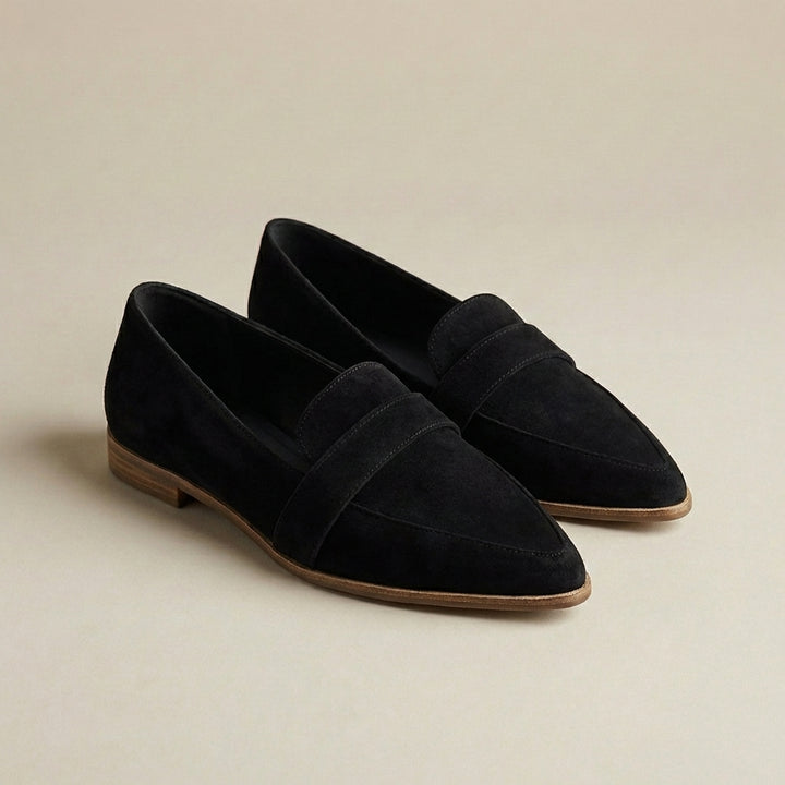 Jolene | Women's Suede Pointed Toe Flat Loafers