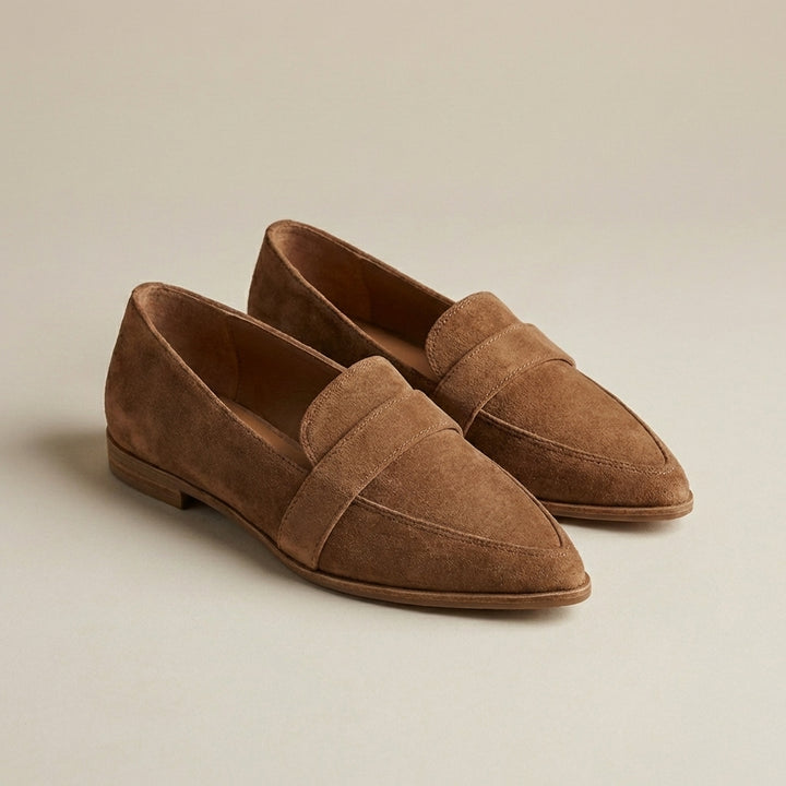 Jolene | Women's Suede Pointed Toe Flat Loafers