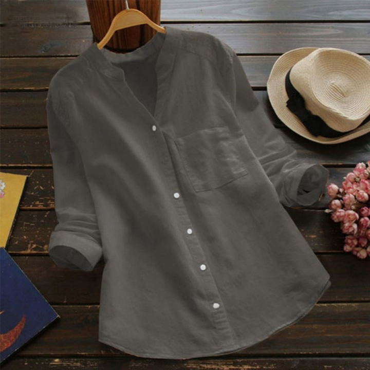 Jolene | Women's V-Neck Button-Down Shirt