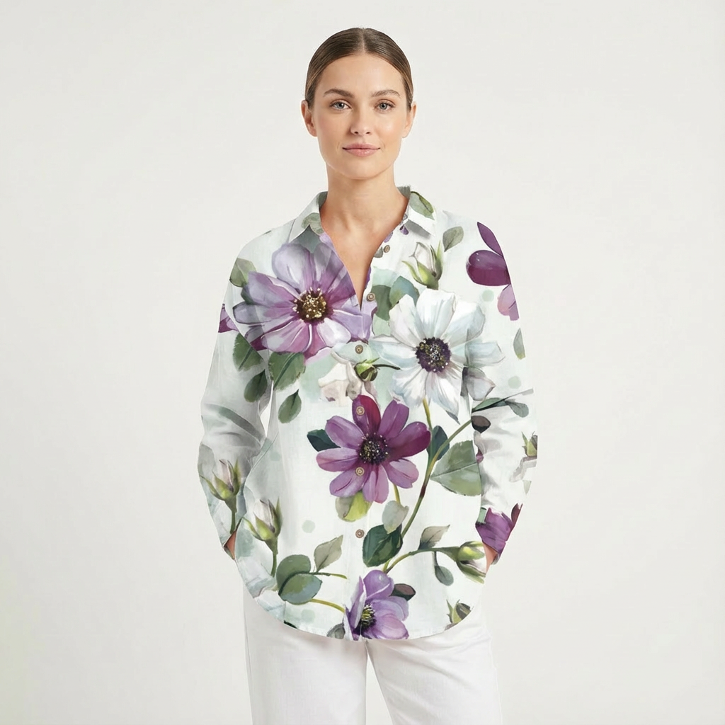 Kaelin | Women Shirt With Graphic Print | Long Sleeve