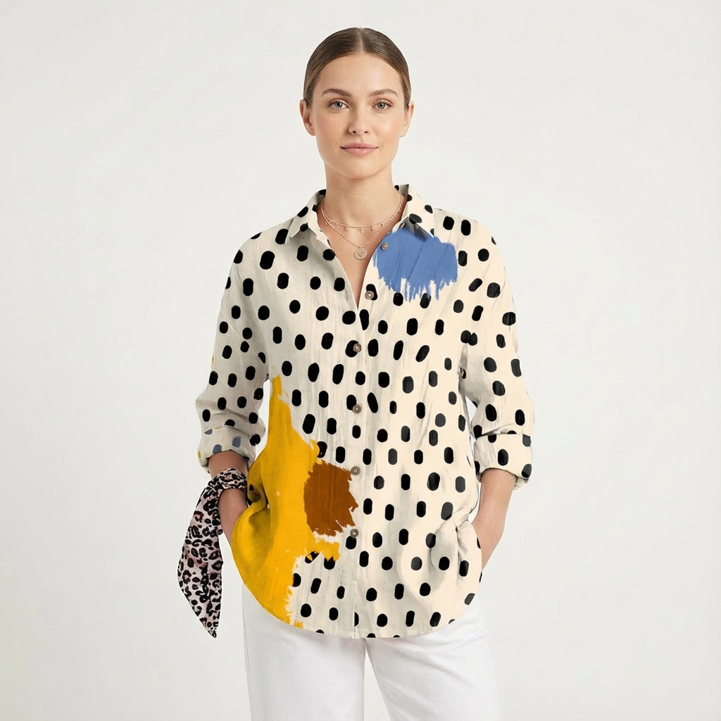 Kaelin | Women Shirt With Graphic Print | Long Sleeve