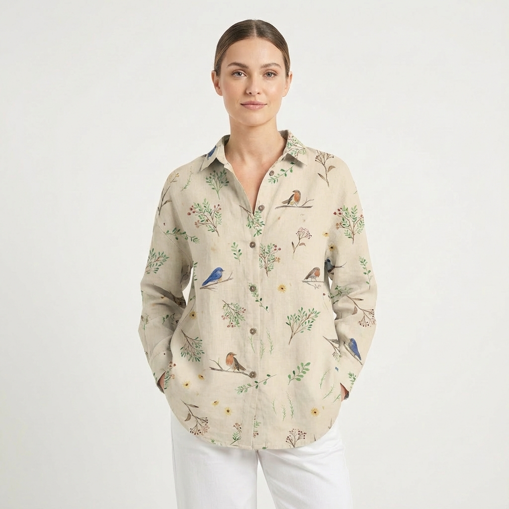 Kaelin | Women Shirt With Graphic Print | Long Sleeve