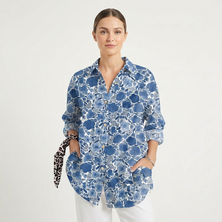 Kaelin | Women Shirt With Graphic Print | Long Sleeve