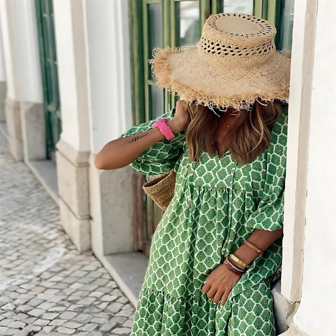 Lennox | Women's Lightweight Printed Tiered Maxi Dress