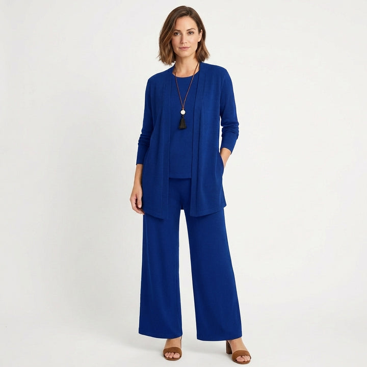 Lennox | Women's Lightweight Wide-Leg Three-Piece Trouser Set