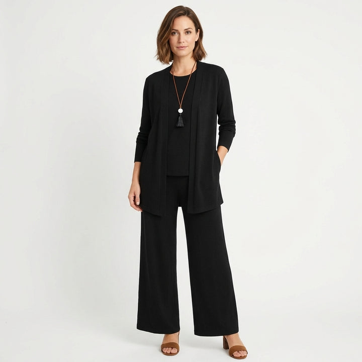 Lennox | Women's Lightweight Wide-Leg Three-Piece Trouser Set